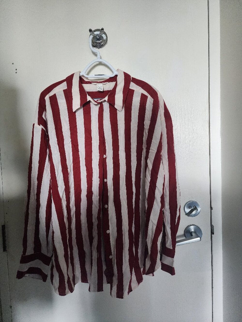 H&M Oversized Linen-Blend Shirt